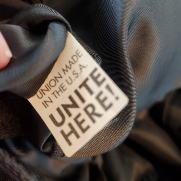 Hart Schaffner Marx Pinstripe Wool Men's formal career Suit Sz 44L Charcoal gray - Picture 15 of 16